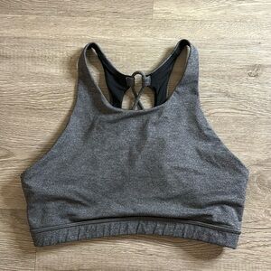 Lululemon sports bra, high neck, grey, size 2